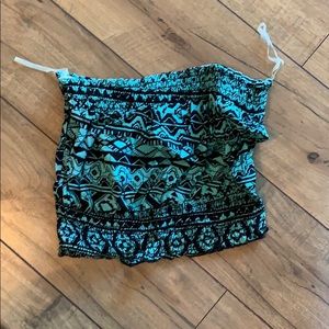 New Southwestern Print Crop Top Tube size small